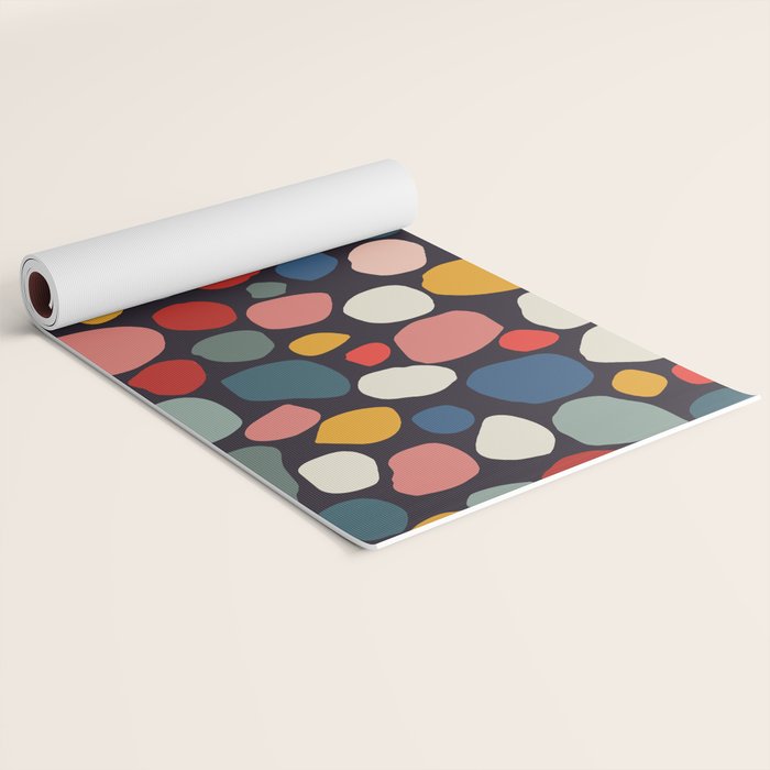 Pebbles abstract pattern Yoga Mat Gallery Image 2