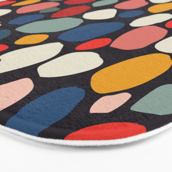 Pebbles abstract pattern Bath Mat Gallery Image 3