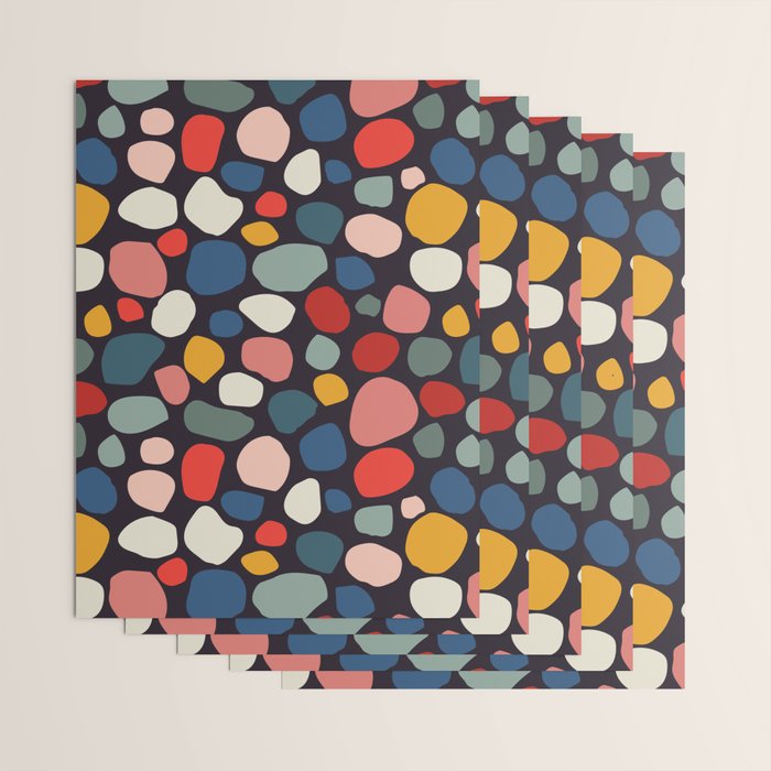 Pebbles abstract pattern Wrapping Paper Gallery Image 3