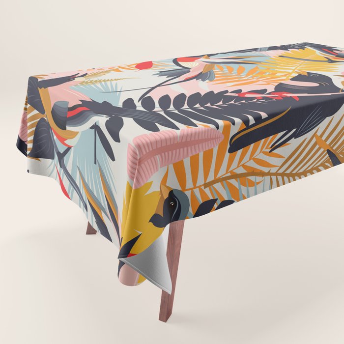 Paradise Birds II. Tablecloth Gallery Image 1