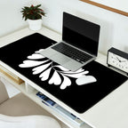 Love Palm Branch In Black  Desk Mat Gallery Image 2