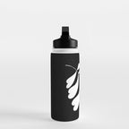 Love Palm Branch In Black  Water Bottle Gallery Image 3