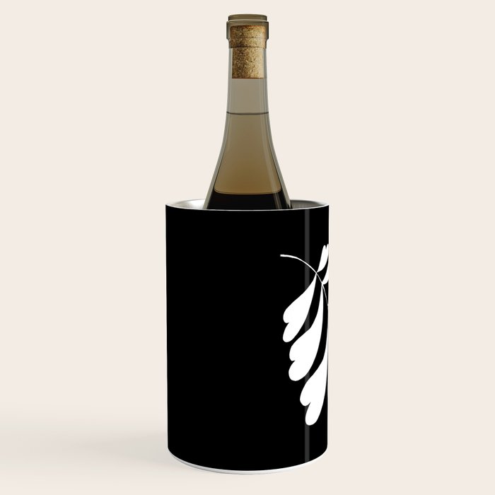 Love Palm Branch In Black  Wine Chiller Gallery Image 2