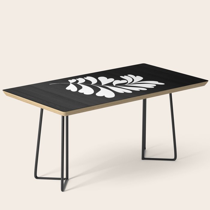 Love Palm Branch In Black  Coffee Table Gallery Image 1
