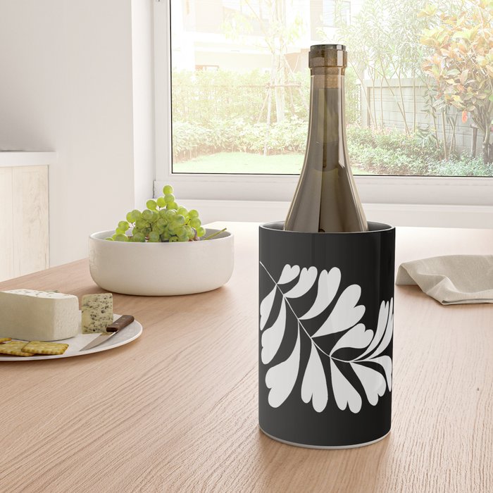 Love Palm Branch In Black  Wine Chiller Gallery Image 4