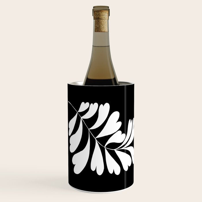 Love Palm Branch In Black  Wine Chiller Gallery Image 1