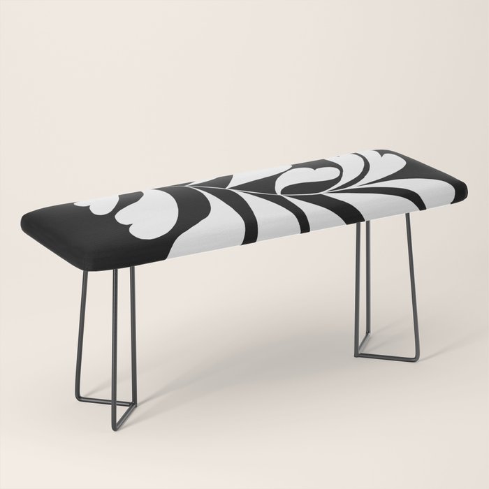 Love Palm Branch In Black  Bench Gallery Image 1