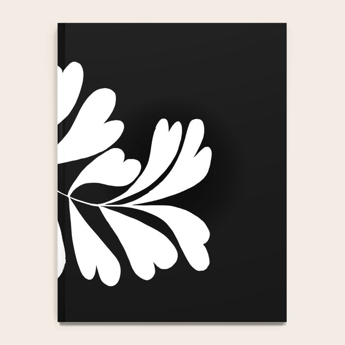 Love Palm Branch In Black  Notebook Gallery Image 4
