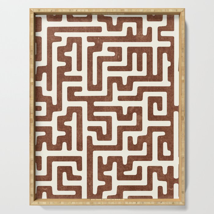 maze in brandywine Serving Tray Gallery Image 1