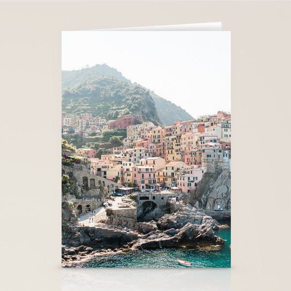 Pastel Houses in Cinque Terre, Manarola Town | Italy Fine Art Travel Print | Amalfi Coast, Italy Stationery Card Gallery Image 2
