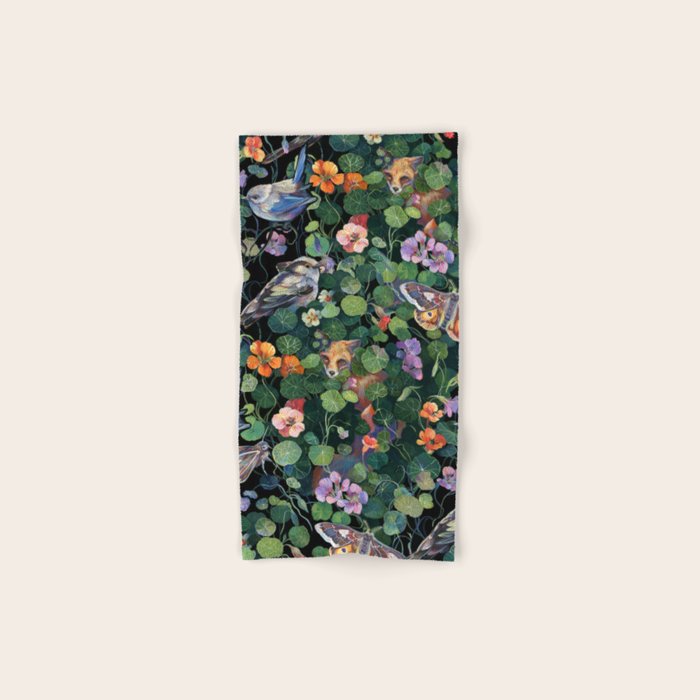 Nasturtium Fox Garden Bath Towel Gallery Image 1