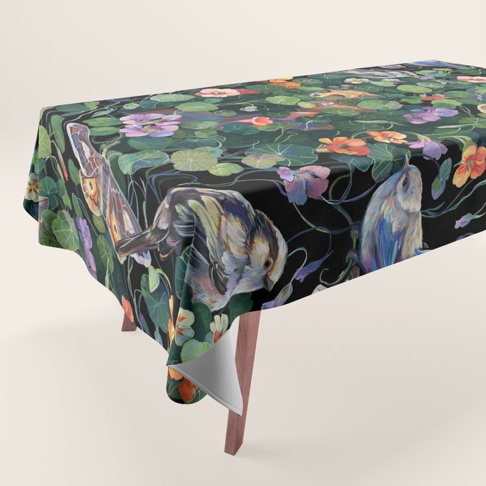 Nasturtium Fox Garden Tablecloth Gallery Image 1
