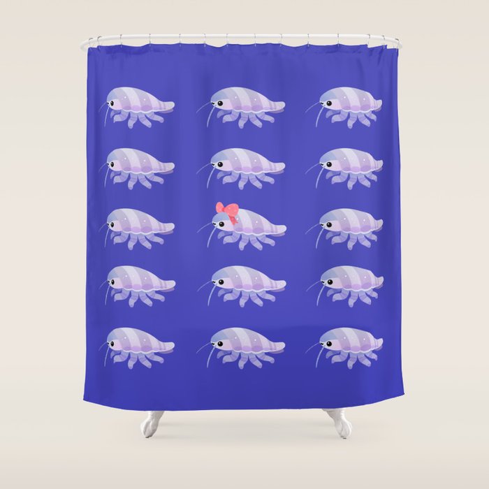 Ribbon giant isopod Shower Curtain Gallery Image 1