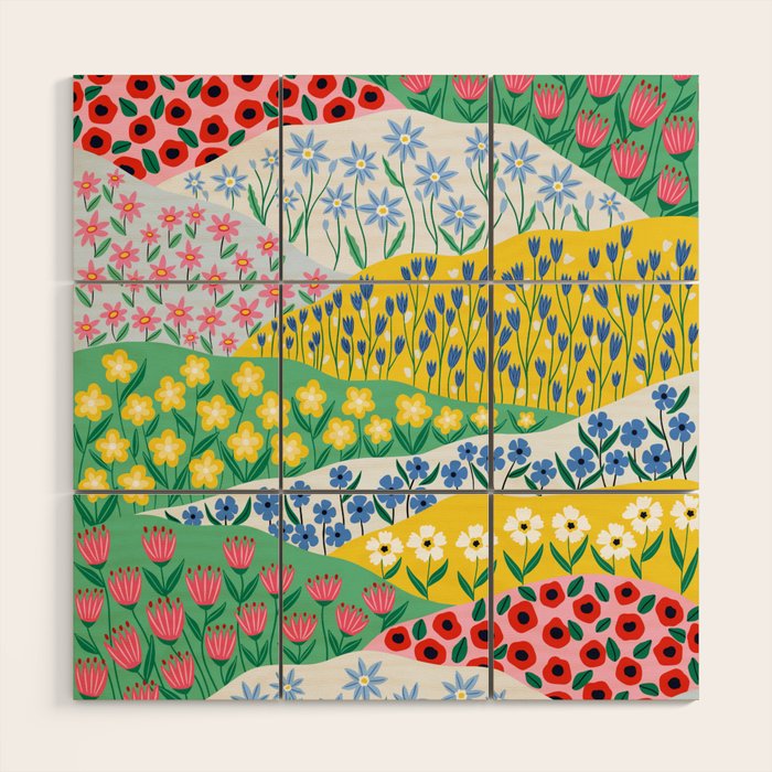Spring Fields Wood Wall Art Gallery Image 1
