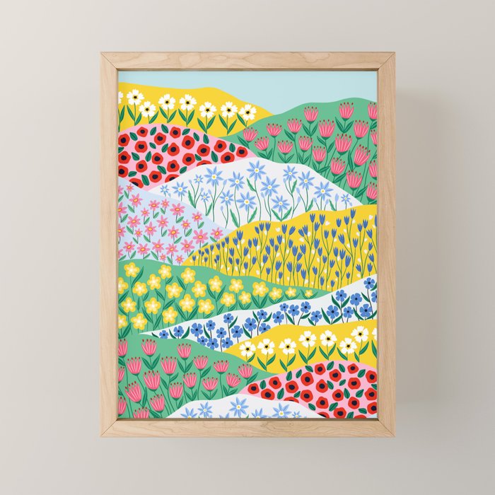 Spring Fields Mini Art Print Gallery Image 1