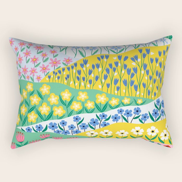 Spring Fields Rectangular Pillow Gallery Image 2