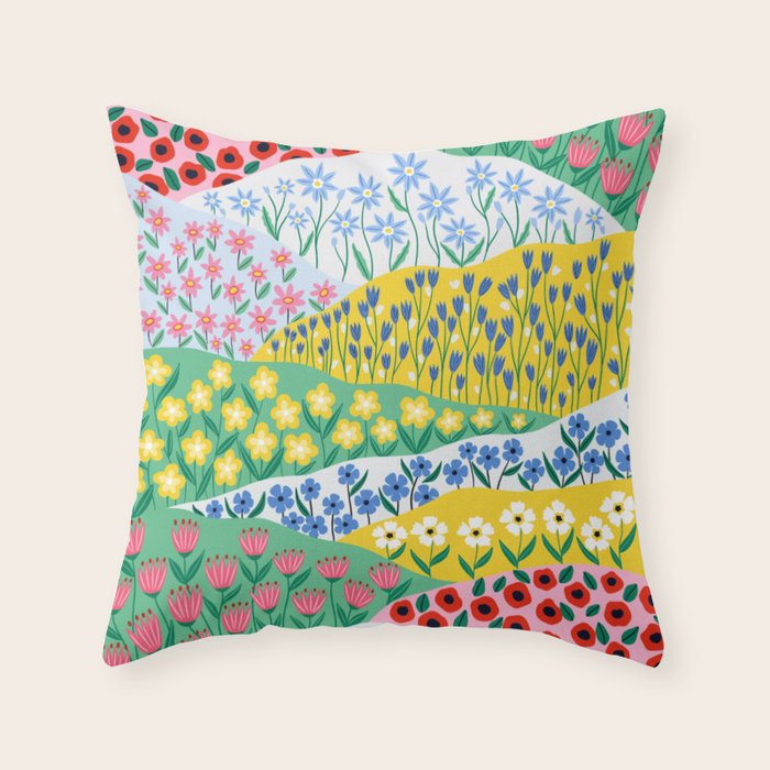 Spring Fields Throw Pillow Gallery Image 6
