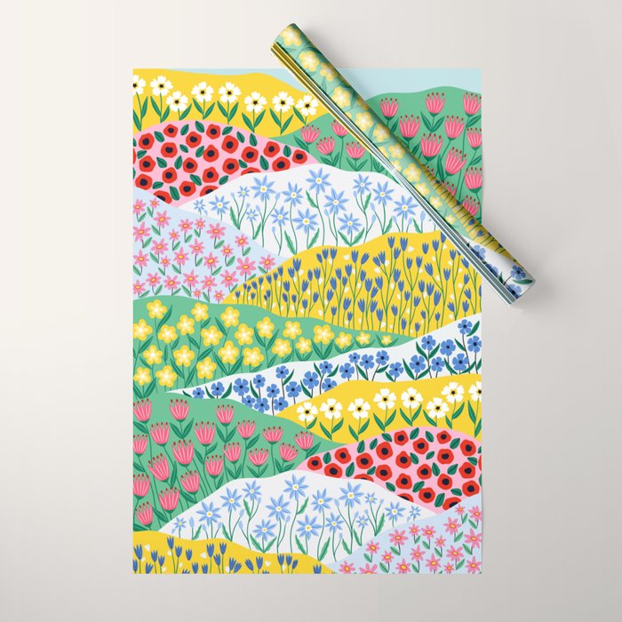 Spring Fields Wrapping Paper Gallery Image 1