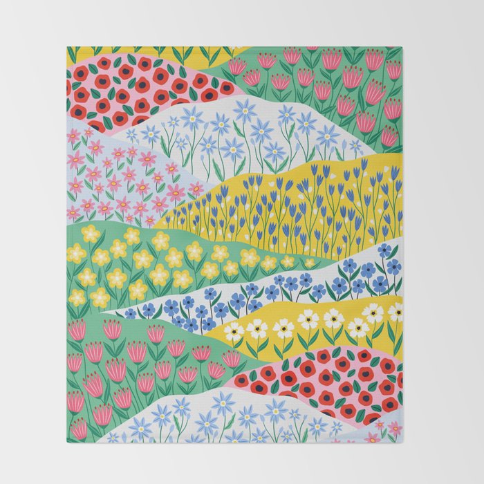 Spring Fields Throw Blanket Gallery Image 2