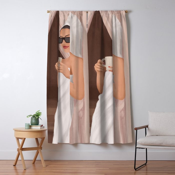 Morning Coffee III Window Curtain Gallery Image 1