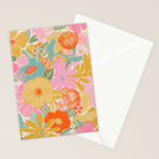 60's Retro Floral Stationery Card Gallery Image 2
