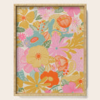60's Retro Floral Serving Tray Gallery Image 1