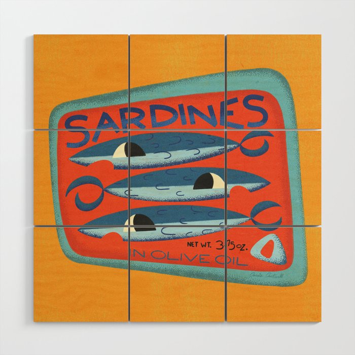 Sardines Wood Wall Art Gallery Image 1