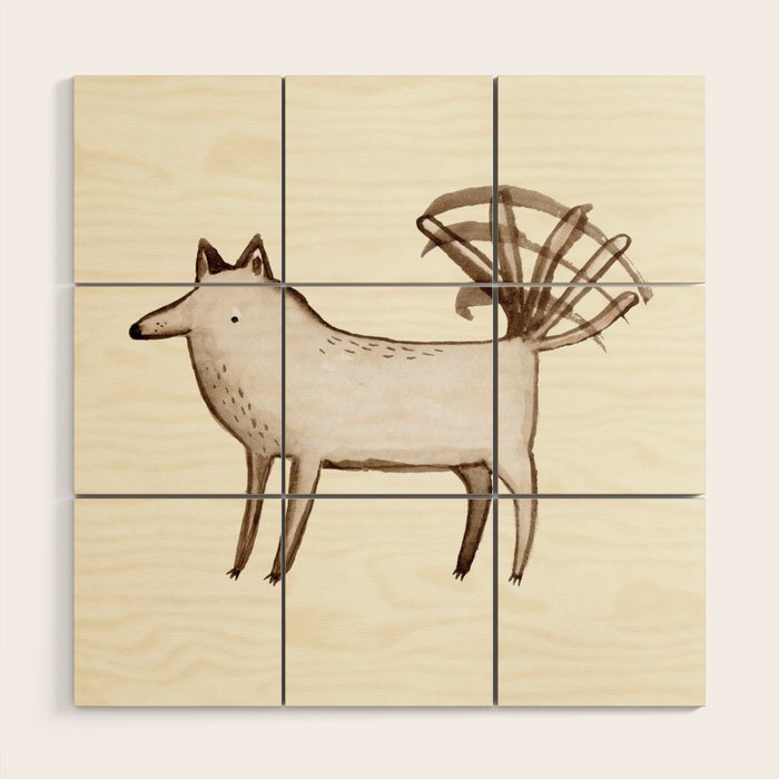 "I'm So Happy" - Dog Wood Wall Art Gallery Image 1
