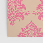 Vintage Pink Damask Pattern Poster Gallery Image 3