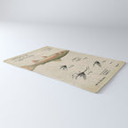 Vintage Rainbow Trout Fly Fishing Lure Patent Game Fish Identification Chart Rug Gallery Image 3