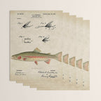 Vintage Rainbow Trout Fly Fishing Lure Patent Game Fish Identification Chart Wrapping Paper Gallery Image 3