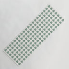 Clovers XXXII Sage Green Botanical Pattern Yoga Mat Gallery Image 1