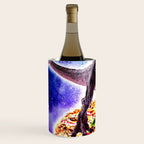 Tyrannosaurus Rex Dinosaur Riding Pizza In Space Wine Chiller Gallery Image 2