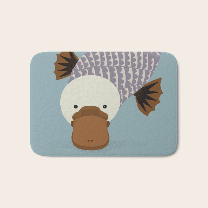 Whimsical Platypus Bath Mat Gallery Image 1