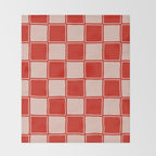 cola red checker Throw Blanket Gallery Image 2