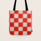 cola red checker Tote Bag Gallery Image 1