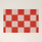 cola red checker Welcome Mat Gallery Image 1
