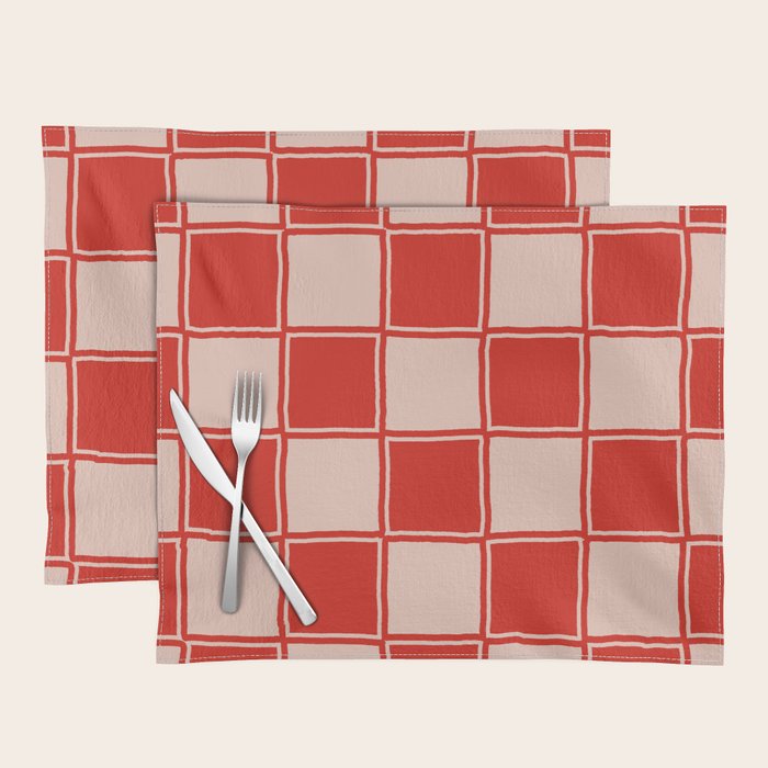 cola red checker Placemat Gallery Image 1
