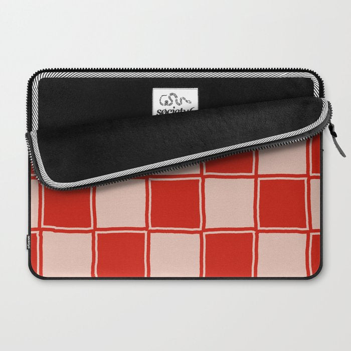 cola red checker Laptop Sleeve Gallery Image 2