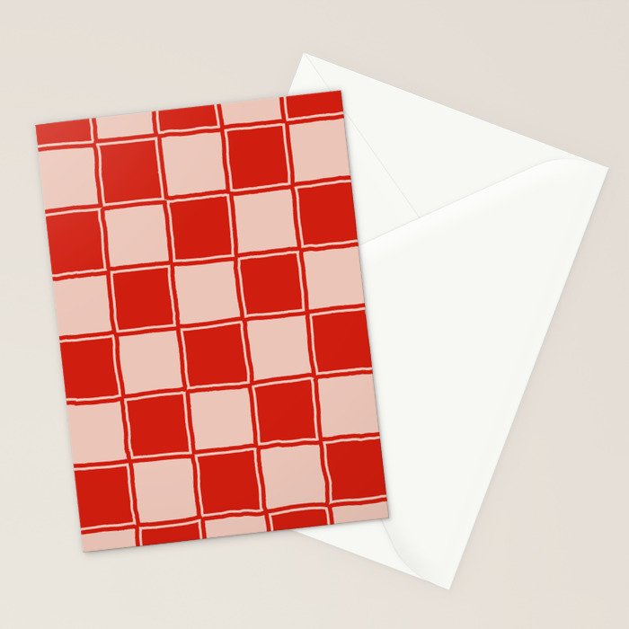 cola red checker Stationery Card Gallery Image 2