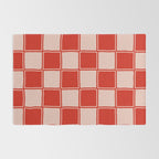 cola red checker Rug Gallery Image 2