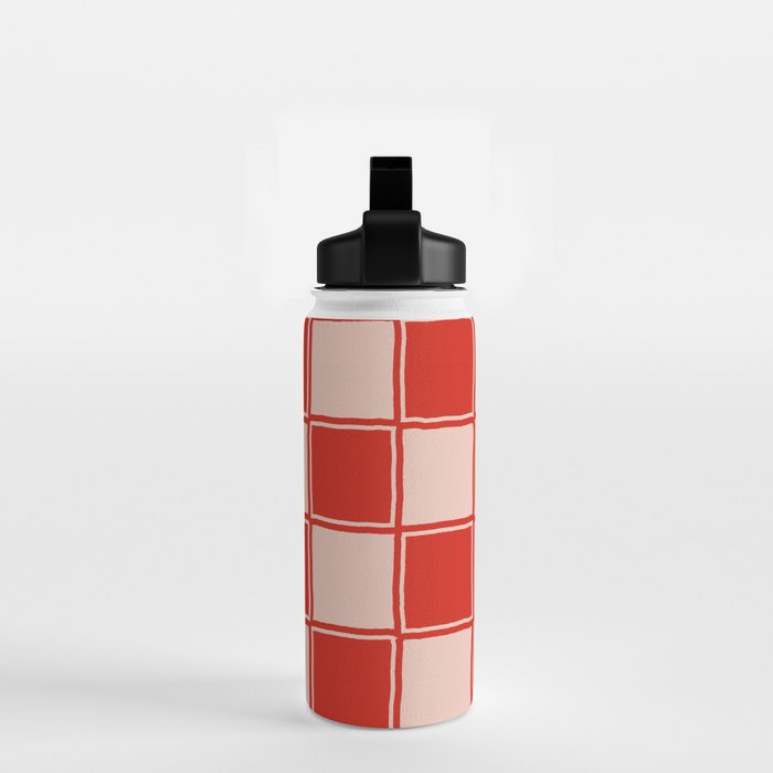 cola red checker Water Bottle Gallery Image 2