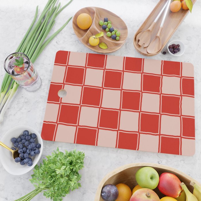 cola red checker Cutting Board Gallery Image 2