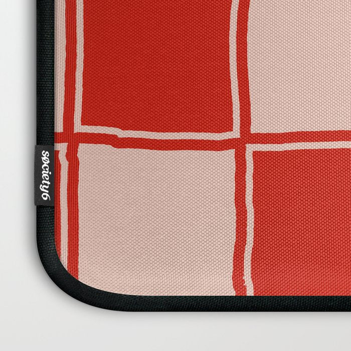 cola red checker Laptop Sleeve Gallery Image 3