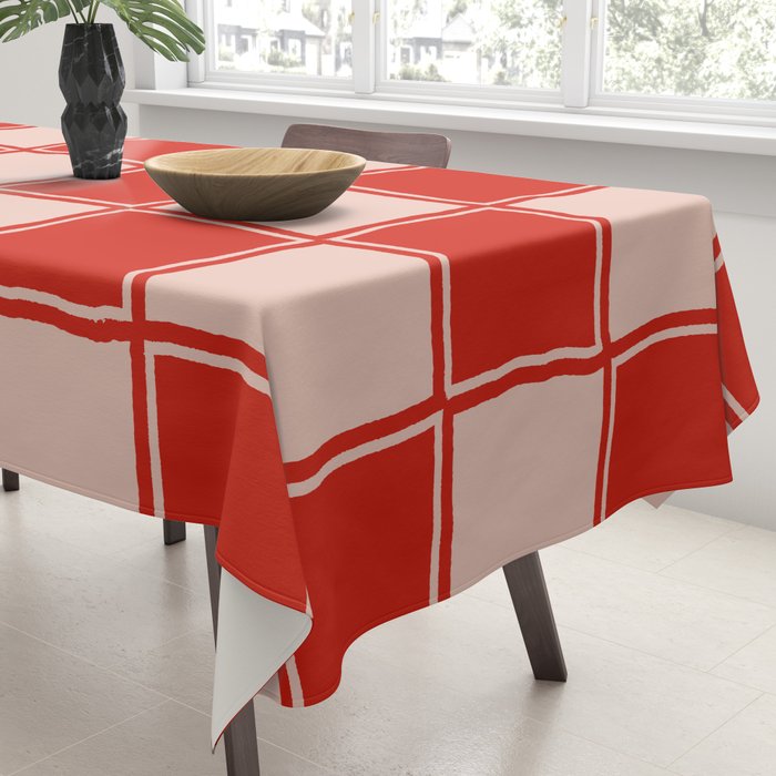 cola red checker Tablecloth Gallery Image 3