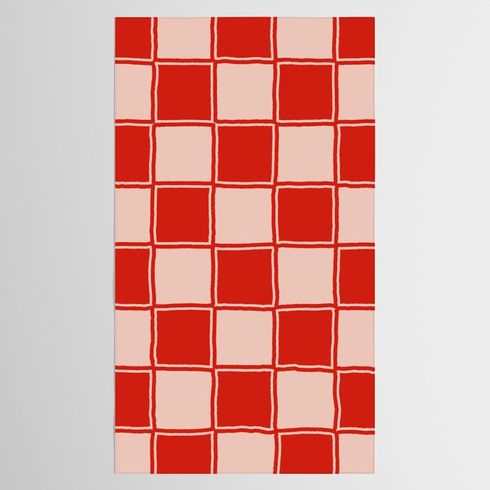 cola red checker Tablecloth Gallery Image 2