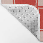 cola red checker Bath Mat Gallery Image 2