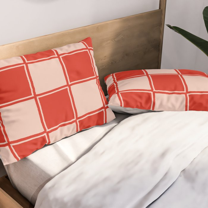 cola red checker Pillow Sham Gallery Image 2