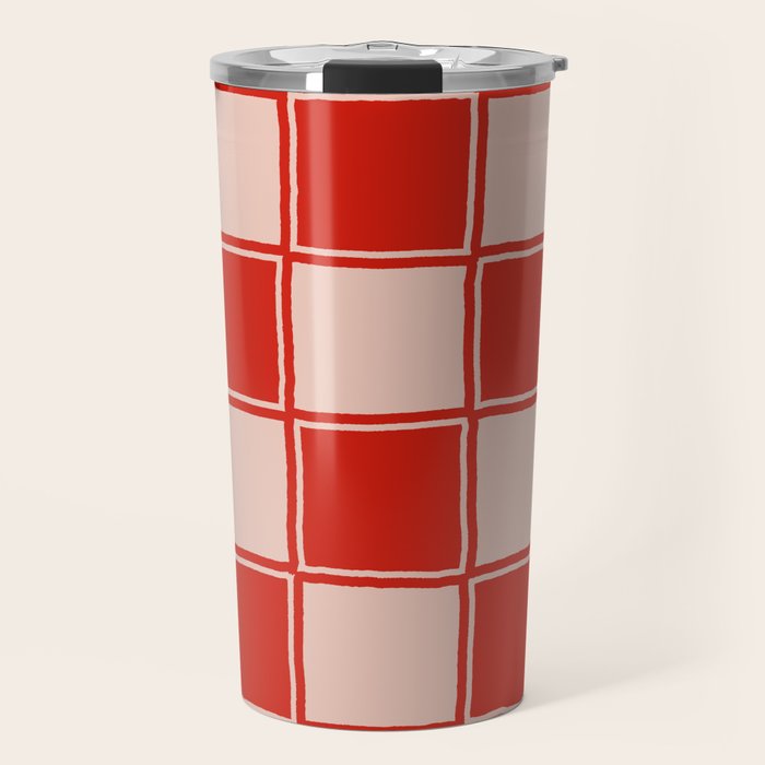 cola red checker Travel Mug Gallery Image 1