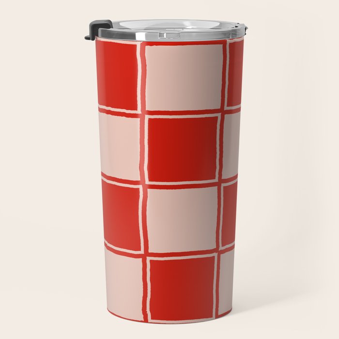 cola red checker Travel Mug Gallery Image 3